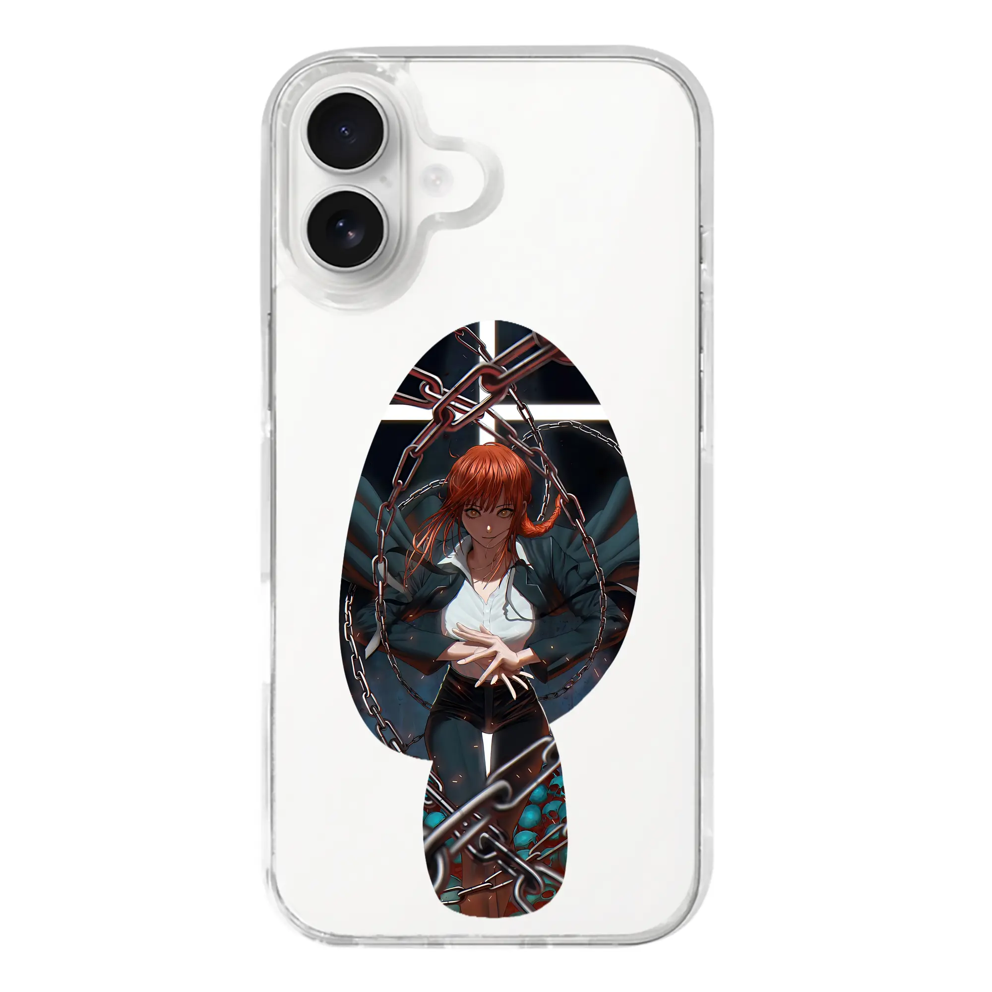 チェンソーマン グッズ,マキマ - iPhone 17シリーズ 透明スマホケース – 薄型・耐衝撃・精密フィット保護カバー